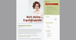 Desktop Screenshot of ergotherapie-menke.de